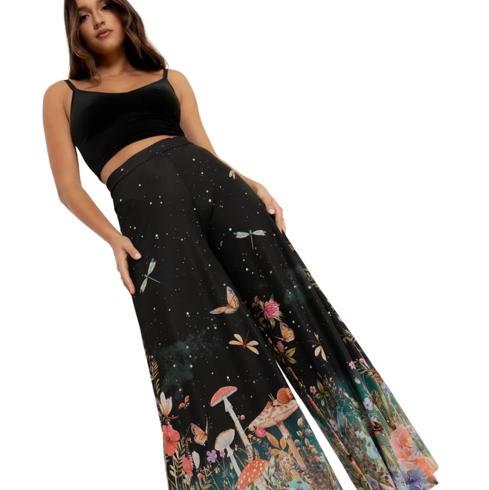 Blackmilk Fairytale Floral Palazzo Pants M